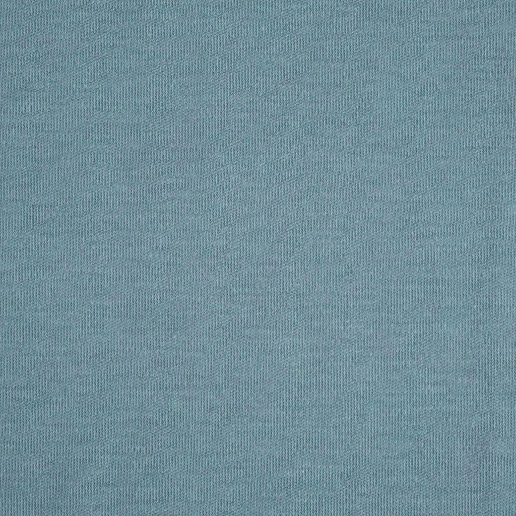 Interlock Jersey uni Baumwolle slate eisblau - Bio